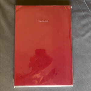 Poketo Project Planner Red Organize 100+ Projects Yearly Monthly Weekly | NEW